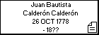 Juan Bautista Calderón Calderón