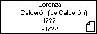 Lorenza Calderón (de Calderón)