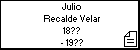 Julio Recalde Velar