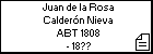Juan de la Rosa Calderón Nieva