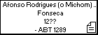 Afonso Rodrigues (o Michom) da Fonseca