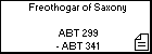 Freothogar of Saxony