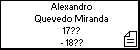 Alexandro Quevedo Miranda