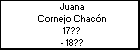 Juana Cornejo Chacón