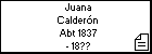 Juana Calderón