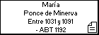 María Ponce de Minerva