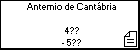 Antemio de Cantábria 