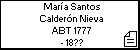 María Santos Calderón Nieva