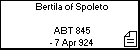 Bertila of Spoleto 
