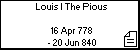 Louis I The Pious 
