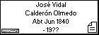 José Vidal Calderón Olmedo