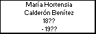 María Hortensia Calderón Benítez