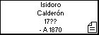 Isidoro Calderón