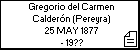 Gregorio del Carmen Calderón (Pereyra)