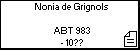 Nonia de Grignols 