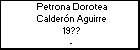 Petrona Dorotea Calderón Aguirre