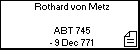 Rothard von Metz 