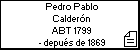 Pedro Pablo Calderón