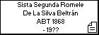 Sista Segunda Romele De La Silva Beltrán