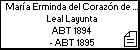 María Erminda del Corazón de Jesús Leal Layunta