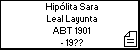 Hipólita Sara Leal Layunta