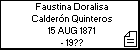 Faustina Doralisa Calderón Quinteros