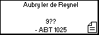 Aubry Ier de Reynel 