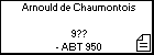 Arnould de Chaumontois 