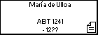 María de Ulloa 