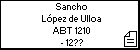 Sancho López de Ulloa