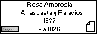 Rosa Ambrosia Arrascaeta y Palacios