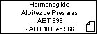 Hermenegildo Aloítez de Présaras