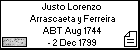 Justo Lorenzo Arrascaeta y Ferreira