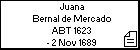 Juana Bernal de Mercado