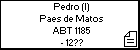 Pedro (I) Paes de Matos