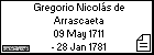 Gregorio Nicolás de Arrascaeta