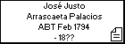 José Justo Arrascaeta Palacios