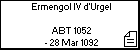 Ermengol IV d'Urgel 