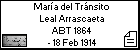 María del Tránsito Leal Arrascaeta