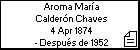 Aroma María Calderón Chaves
