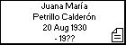 Juana María Petrillo Calderón
