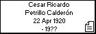 Cesar Ricardo Petrillo Calderón