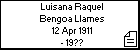 Luisana Raquel Bengoa Llames