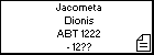 Jacometa Dionis