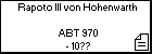 Rapoto III von Hohenwarth