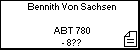 Bennith Von Sachsen