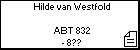 Hilde van Westfold