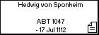 Hedwig von Sponheim 