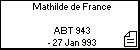 Mathilde de France 