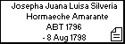Josepha Juana Luisa Silveria Hormaeche Amarante